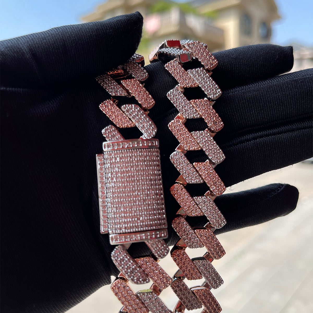 Bling Two Tone Cuban Chain 20mm