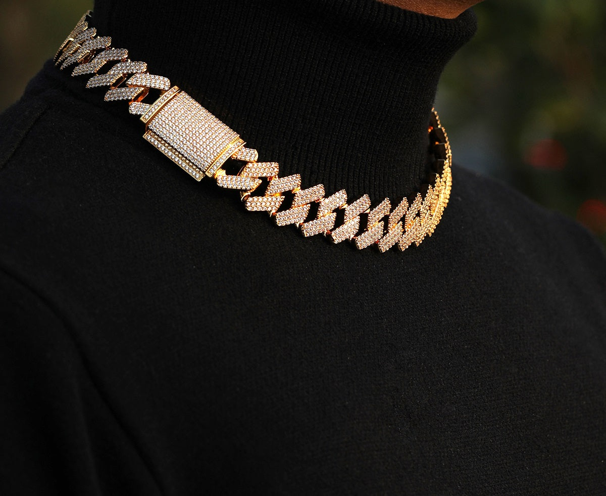 Bling "Straight Edge" Cuban Chain 20mm