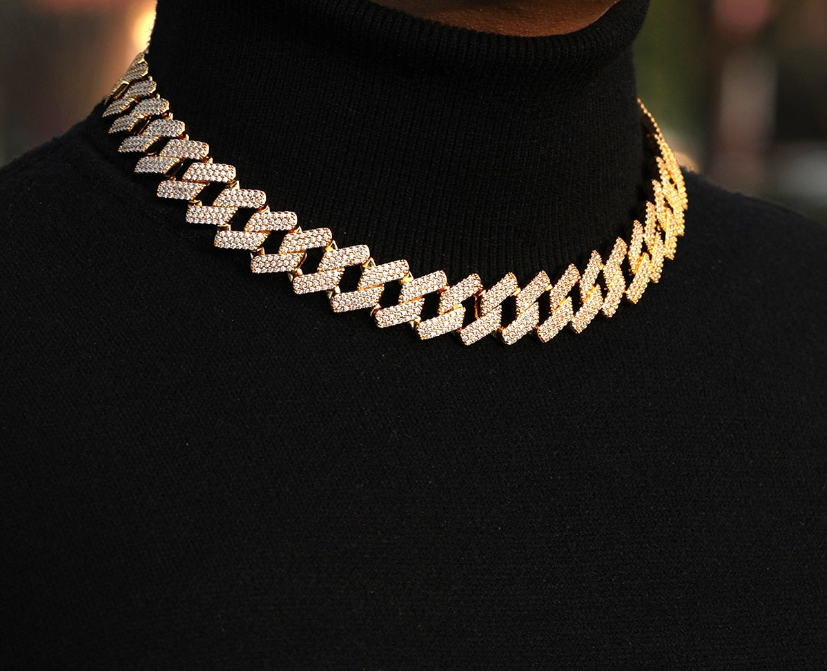Bling "Straight Edge" Cuban Chain 20mm