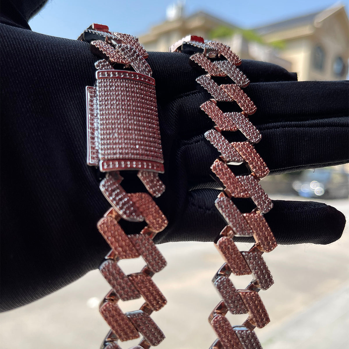 Bling Two Tone Cuban Chain 20mm