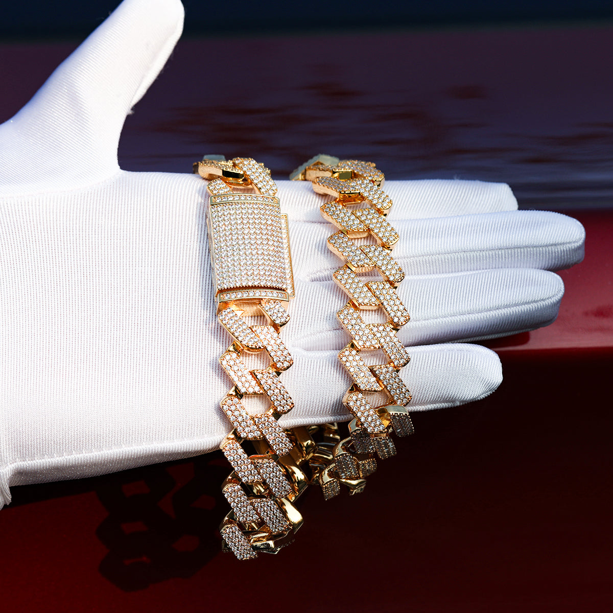 Bling "Straight Edge" Cuban Chain 20mm