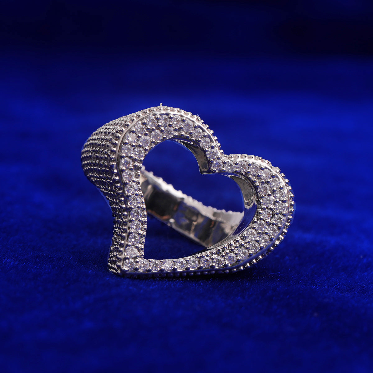 Bling "Open Heart" Ring
