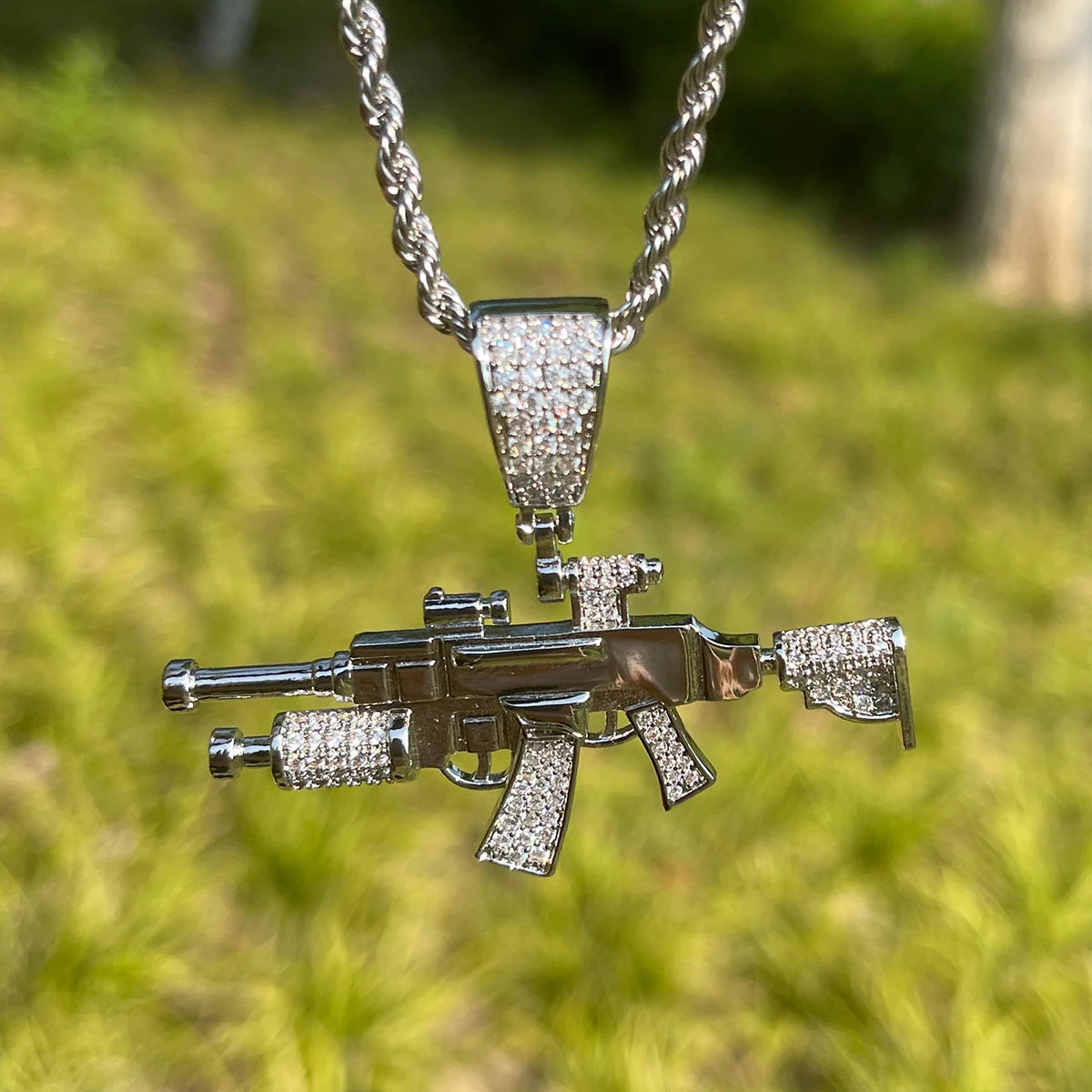 Bling "Assault Rifle" Pendant