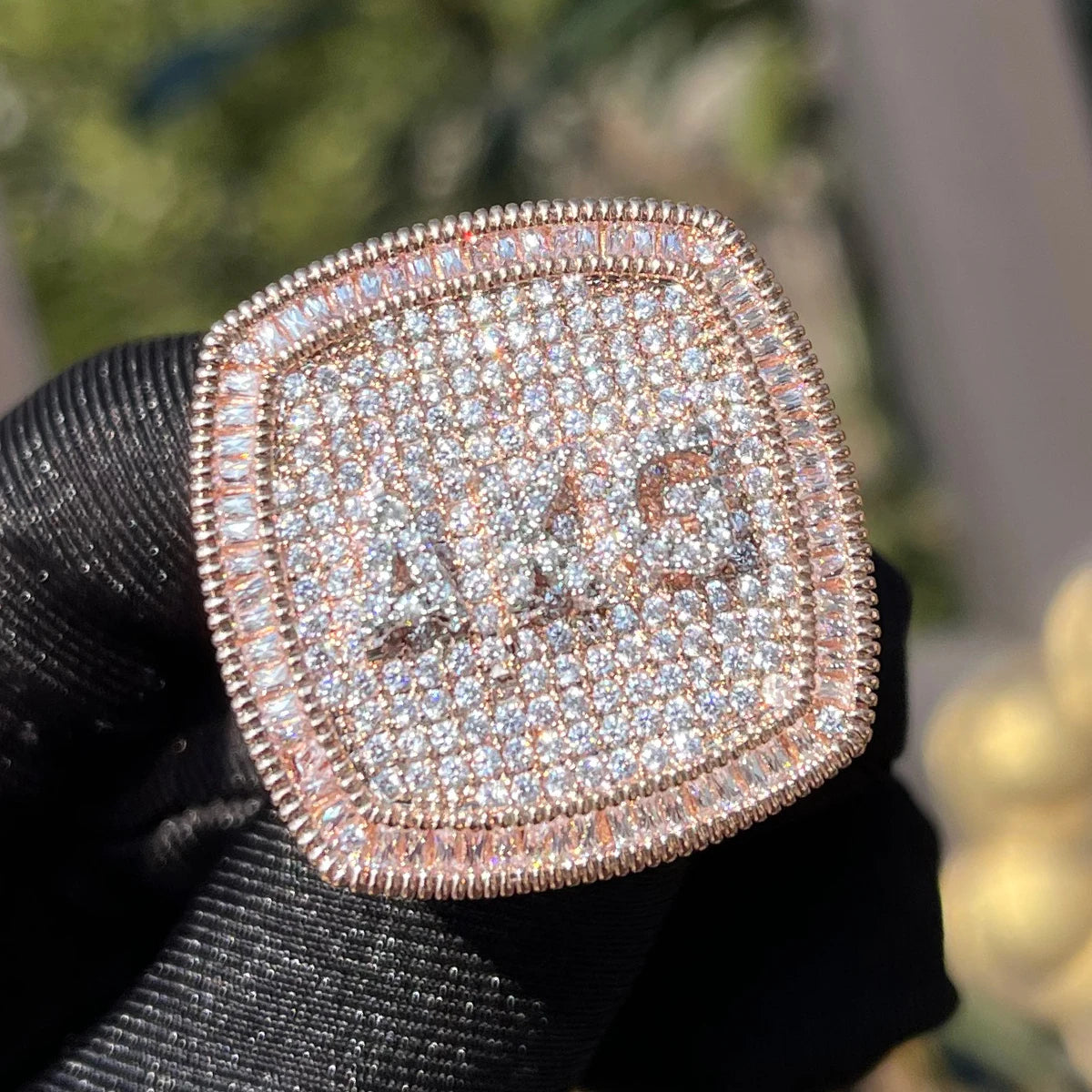 Bling Custom Letters Ring