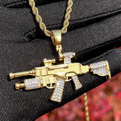 Bling "Assault Rifle" Pendant