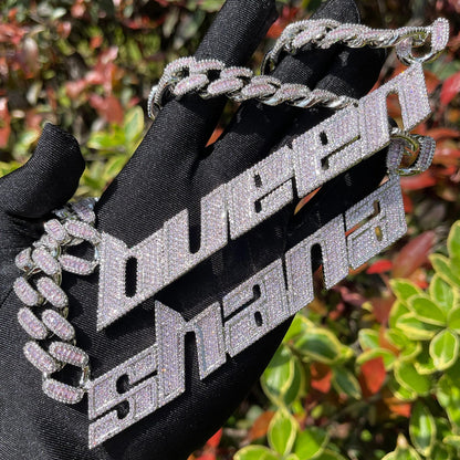 Bling Pink Cuban "True OG" Custom Pendant