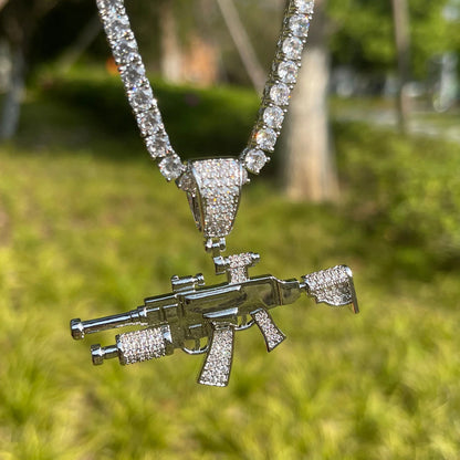 Bling "Assault Rifle" Pendant