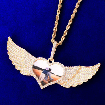 Bling "Angel Heart" Custom Photo