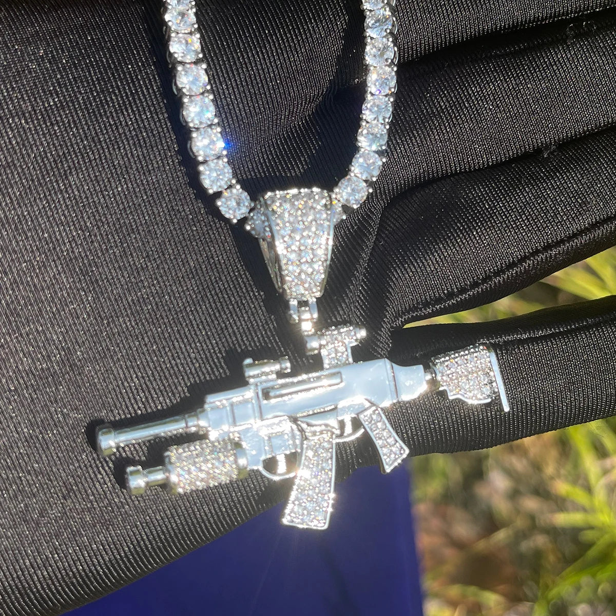 Bling "Assault Rifle" Pendant