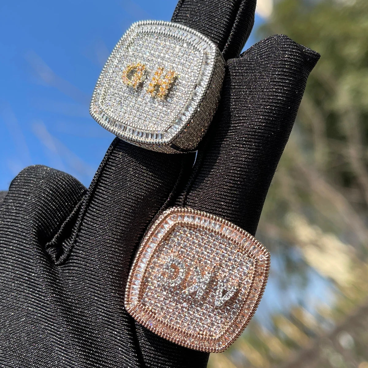 Bling Custom Letters Ring