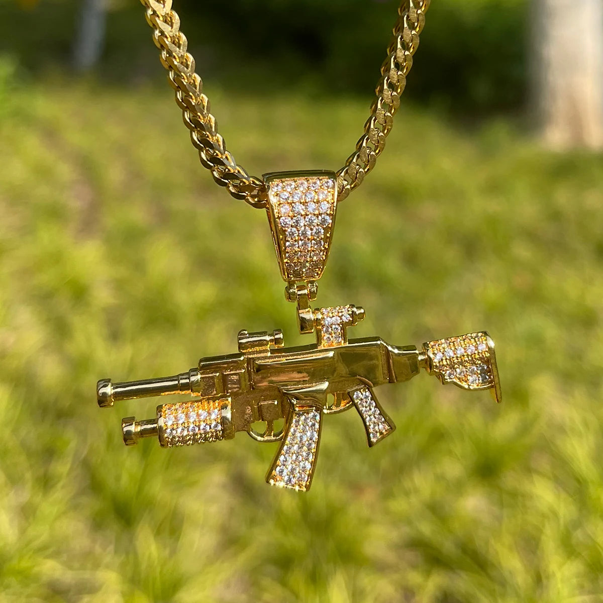 Bling "Assault Rifle" Pendant