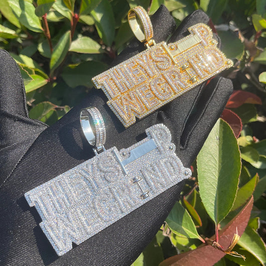 Bling "They Sleep We Grind" Pendant