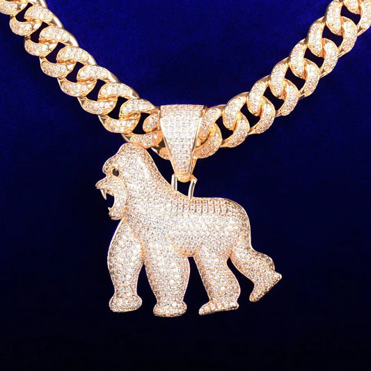 Bling "Gorilla" Cuban Chain Pendant