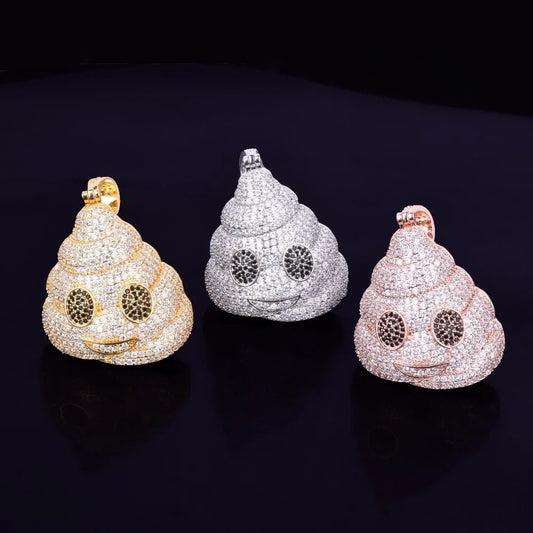 Bling "Poo Emoji" Pendant