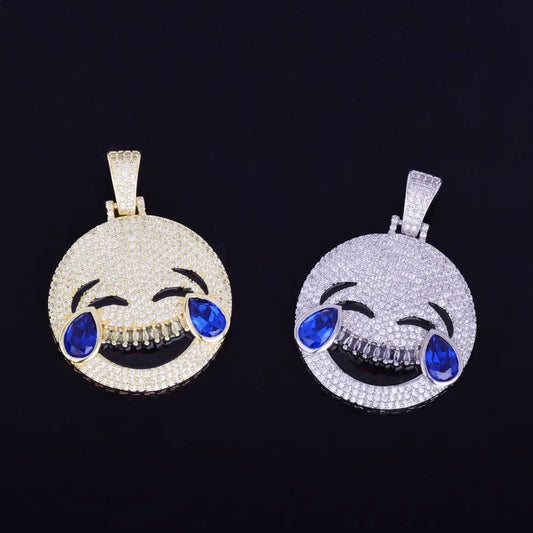 Bling "Laughing Emoji" Pendant II