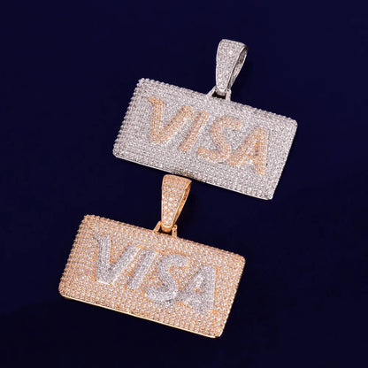 Bling "Visa" Pendant