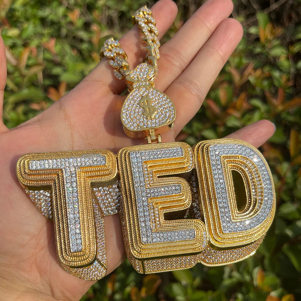 Bling "Money Bag" Custom Pendant III