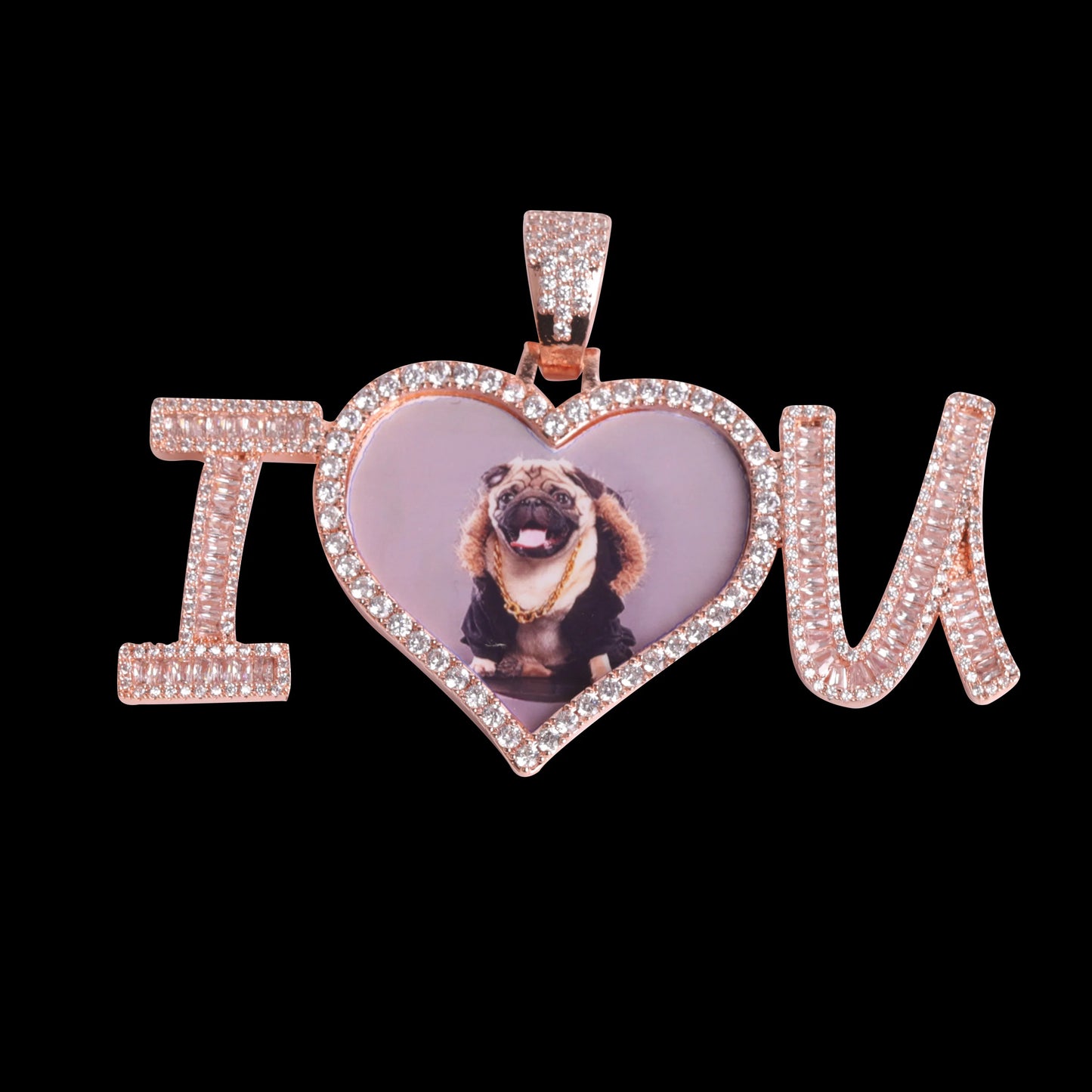 Bling "I Love You" Custom Photo