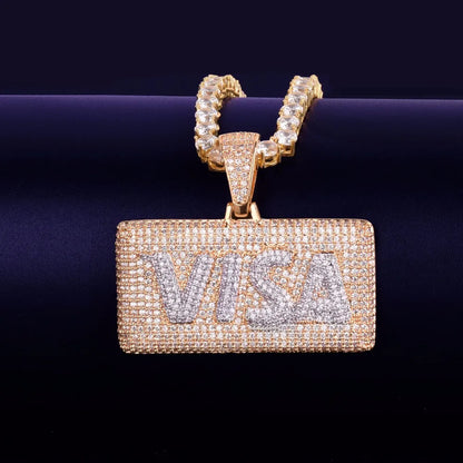 Bling "Visa" Pendant