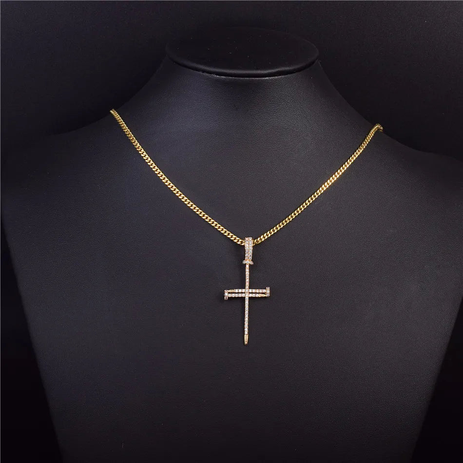 Bling "Cross" Pendant VIII