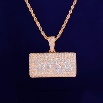 Bling "Visa" Pendant