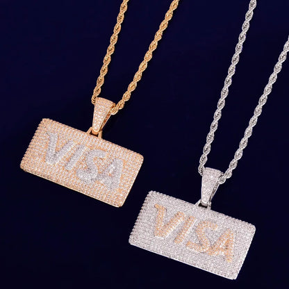 Bling "Visa" Pendant