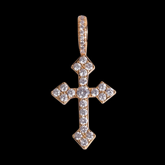 Iced "Cross XV" Pendant