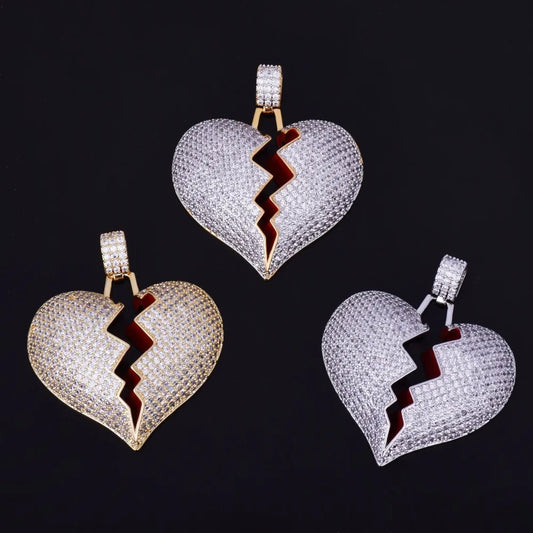 Bling "Broken Heart" Pendant II