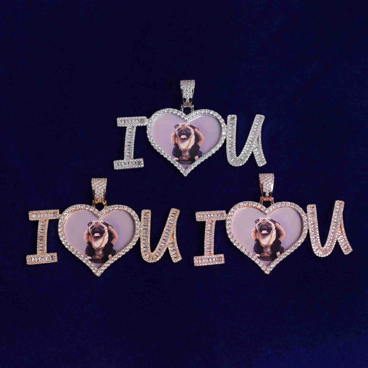 Bling "I Love You" Custom Photo