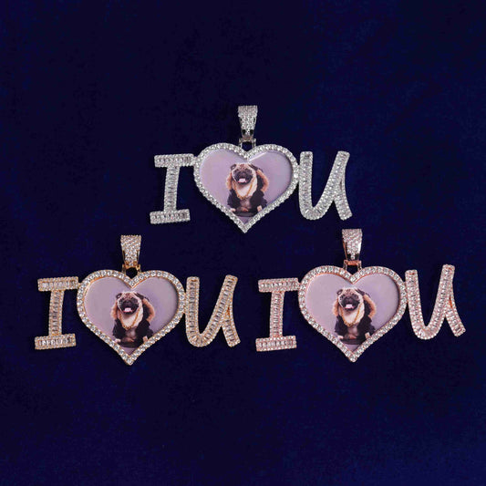 Bling "I Love You" Custom Photo