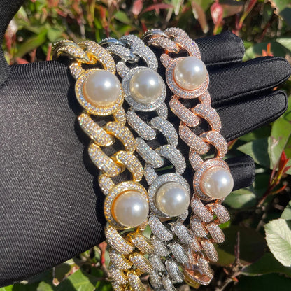 Bling "White Pearl" Chain