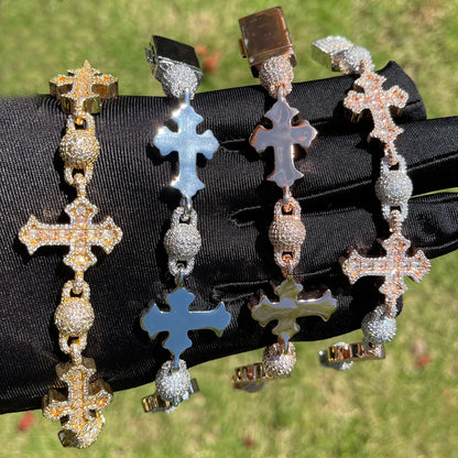 Bling "Cross & Planets" Bracelet