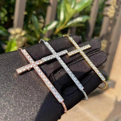 Bling Adjustable "Cross" Bracelet