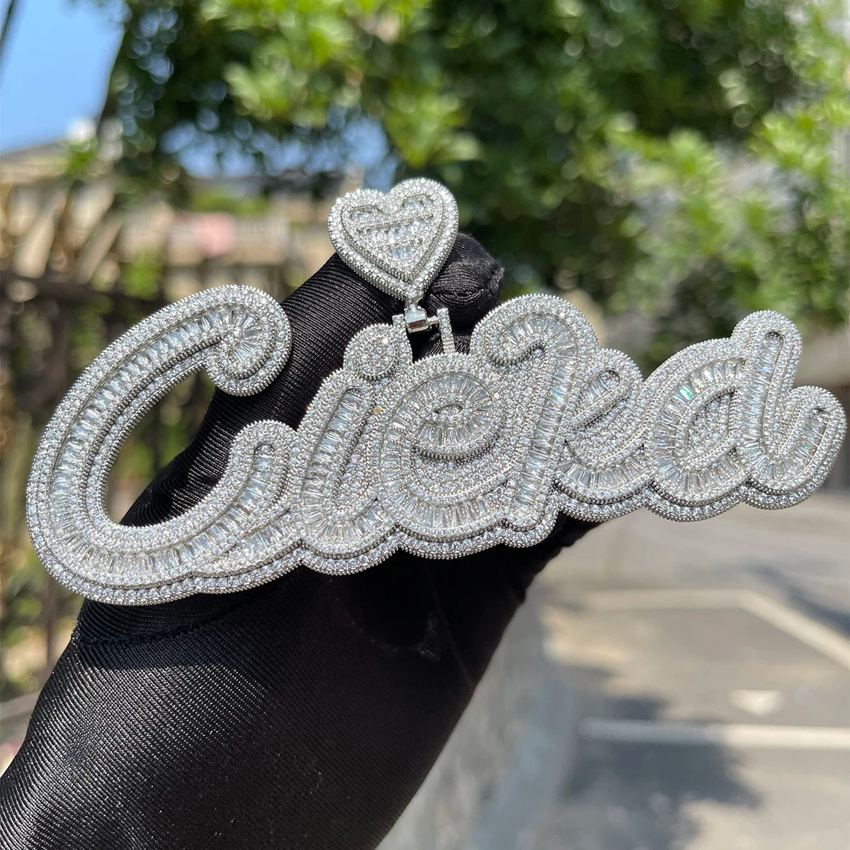 Bling "Heart" Custom Pendant