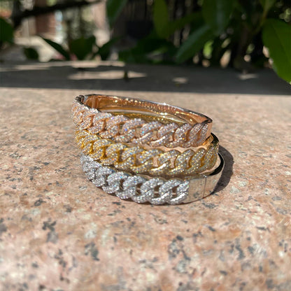 Bling "Bangle" Cuban Bracelet