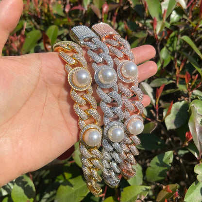 Bling "White Pearl" Chain