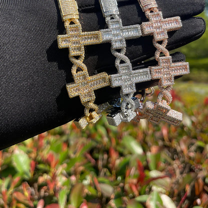 Bling "Infinity Cross" Bracelet