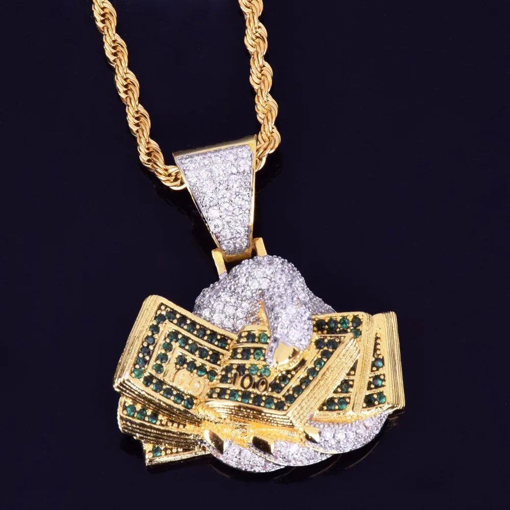 Bling "Handful of Cash" Pendant