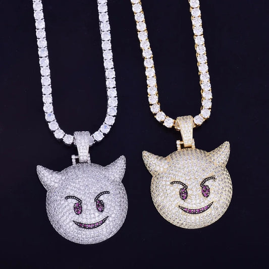 Bling "Demon Emoji" Pendant