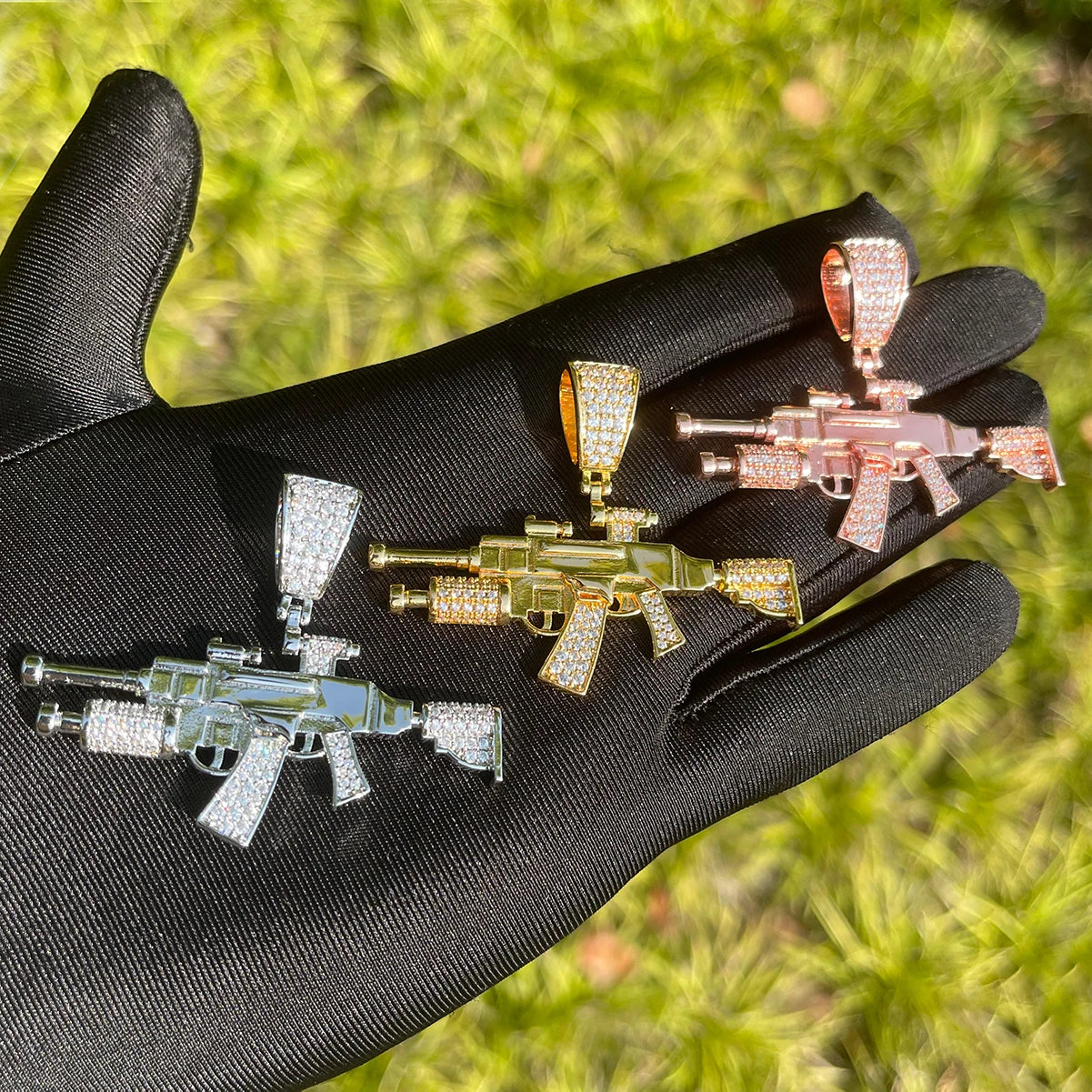 Bling "Assault Rifle" Pendant