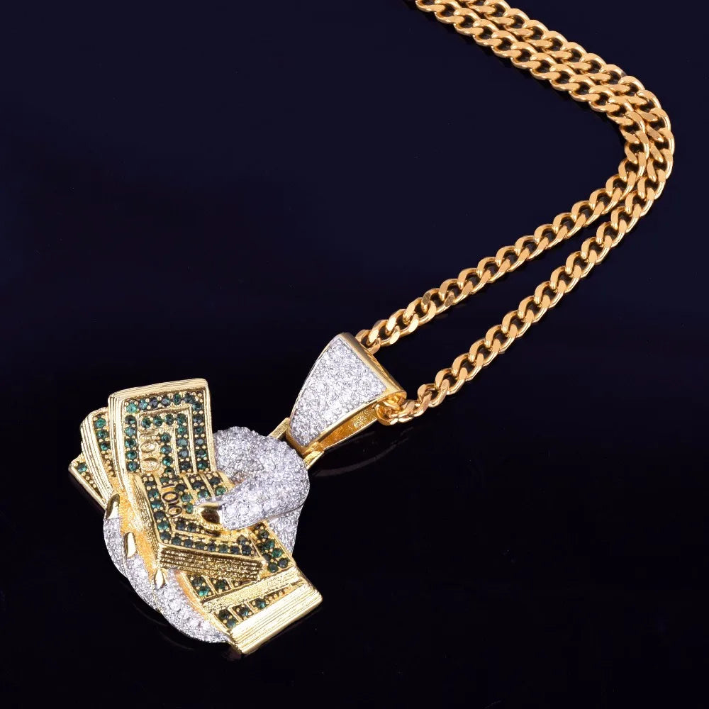 Bling "Handful of Cash" Pendant