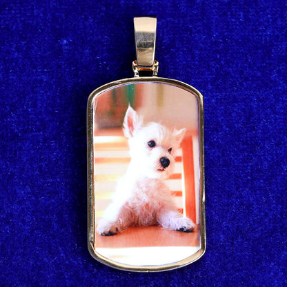 Bling "Dog Tag" Custom Photo