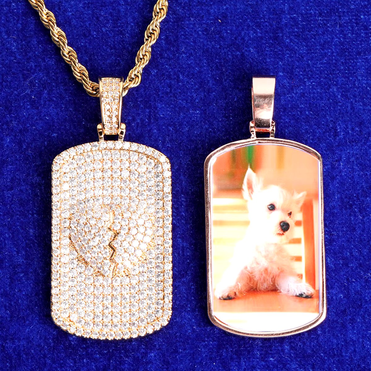 Bling "Dog Tag" Custom Photo