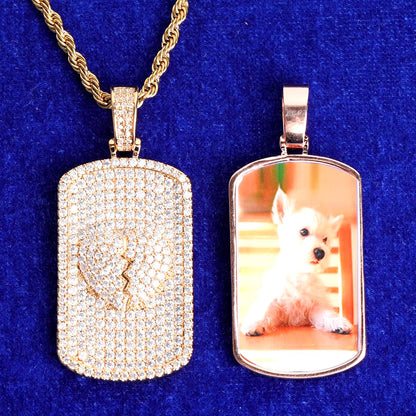 Bling "Dog Tag" Custom Photo