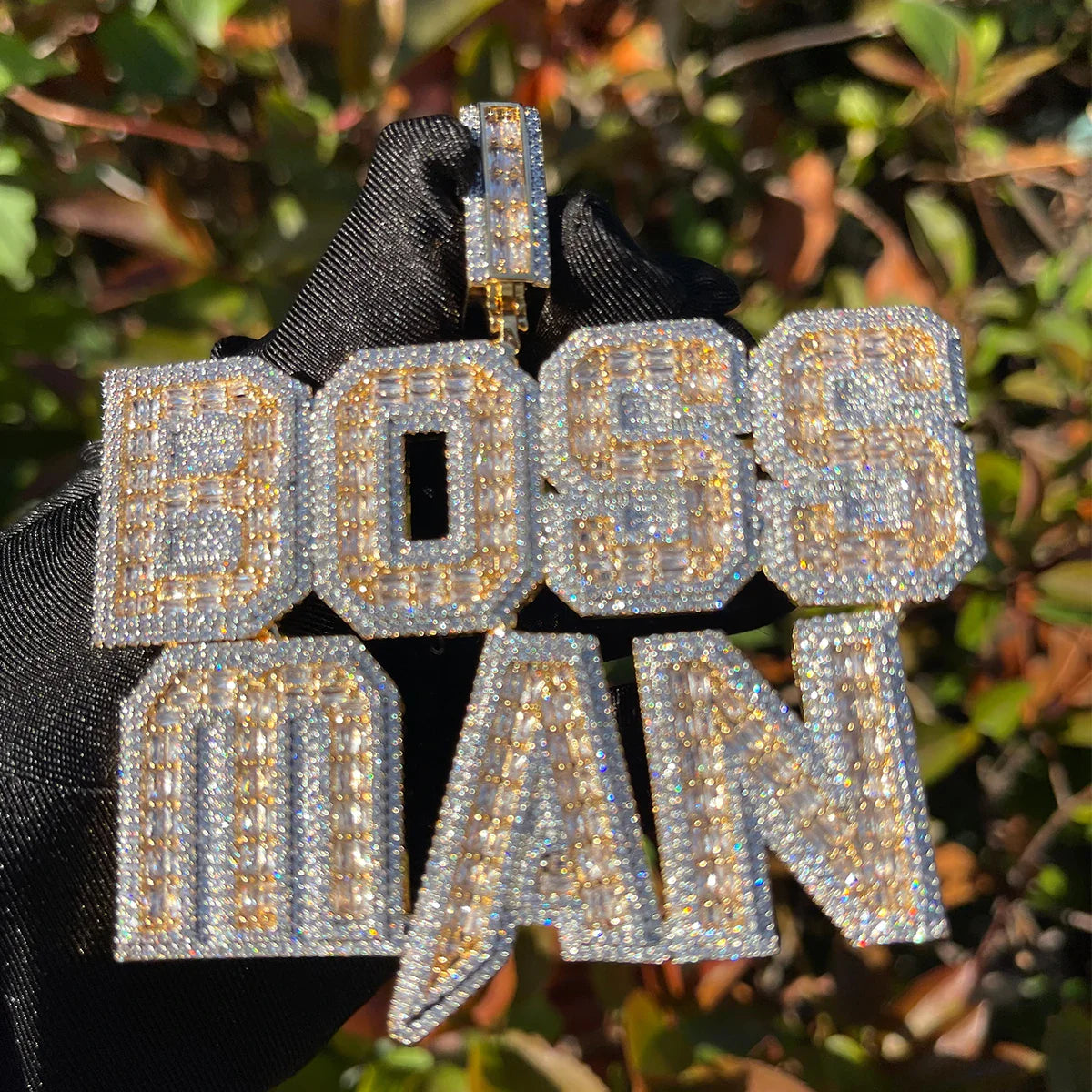 Bling "Boss Up" Custom Pendant