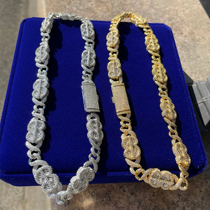 Bling "Dollar" Link Chain