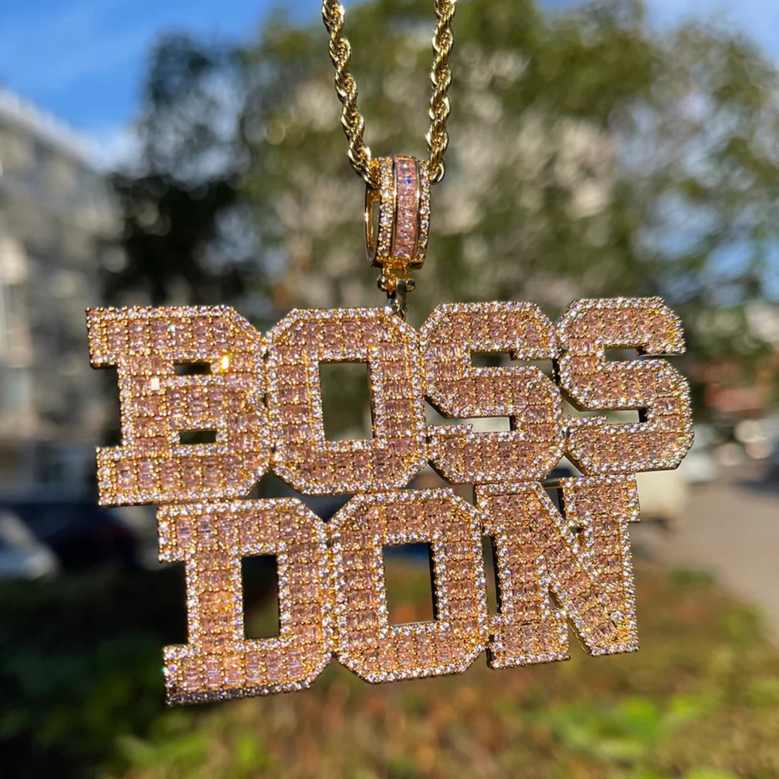 Bling "Boss" Custom Pendant