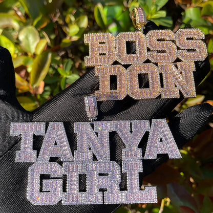 Bling "Boss" Custom Pendant