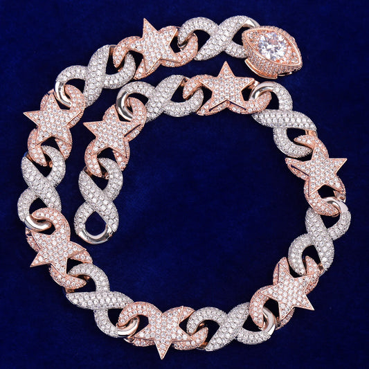 Bling "Star" Infinity Link Chain