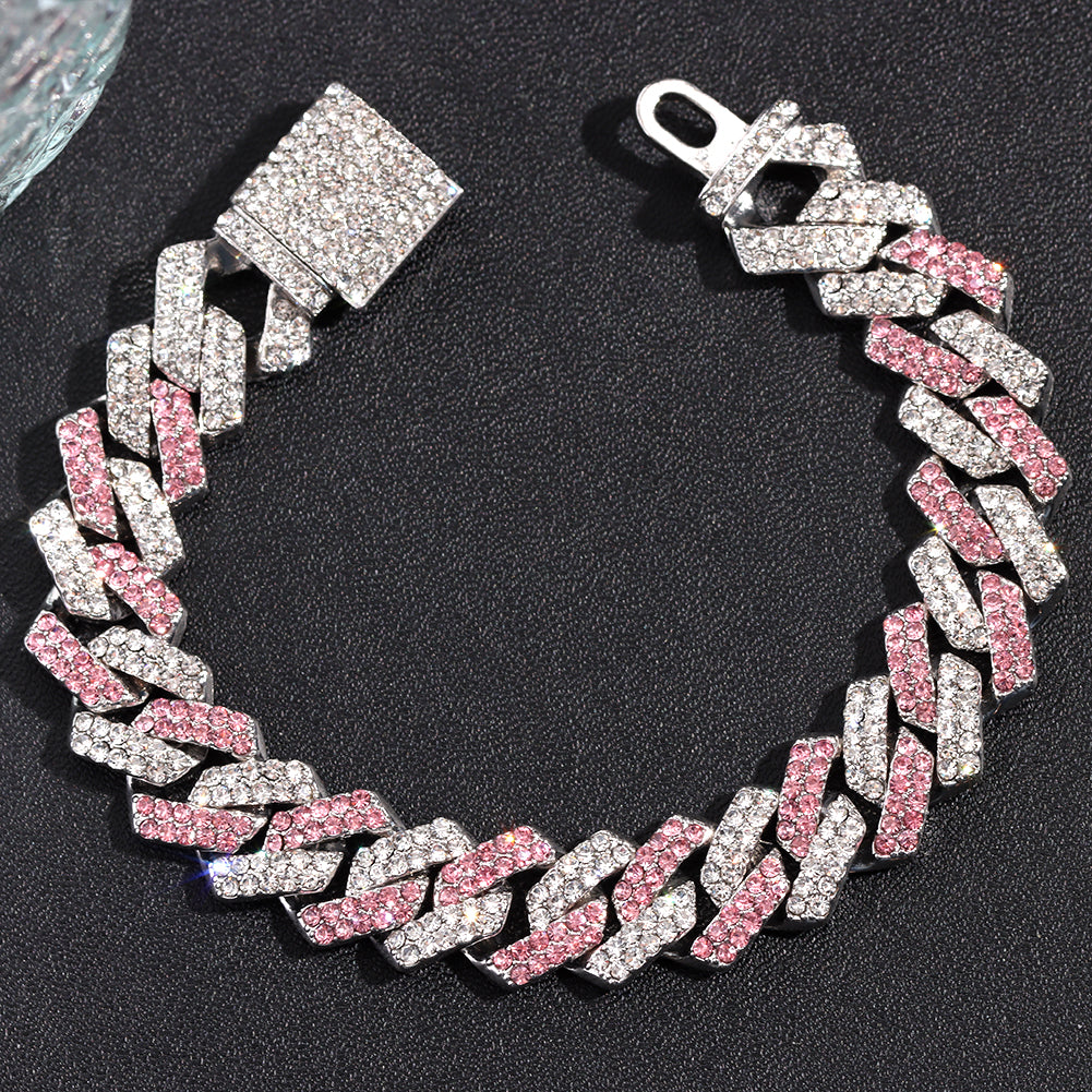 Iced Cotton Candy Cuban Bracelet 14mm – Bling Culture